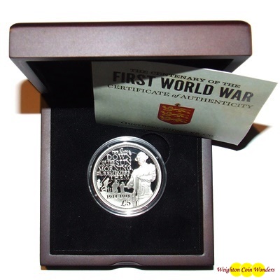 2014 Silver Proof £5 – THE CENTENARY OF THE FIRST WORLD WAR - Click Image to Close